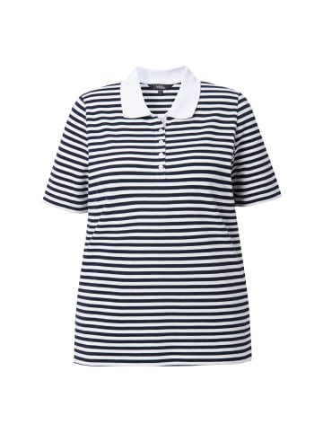Ulla Popken Poloshirt in schwarz