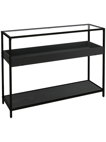 HOMCOM Konsolentisch-100L x 30B x 78H cm-Schwarz