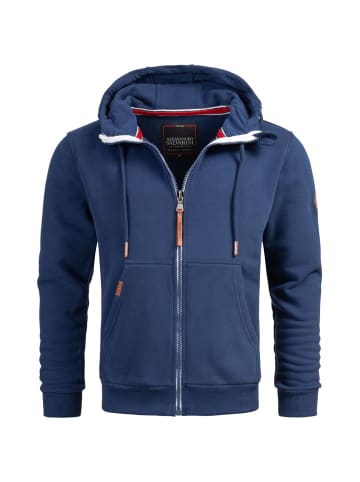 Alessandro Salvarini Jacke Alessandro Salvarini Herren Sweatjacke AS292 in Petrolblau
