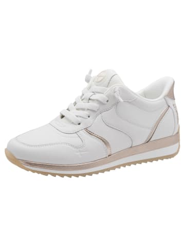 Tamaris WIDE FIT Sneaker in WHITE/GOLD