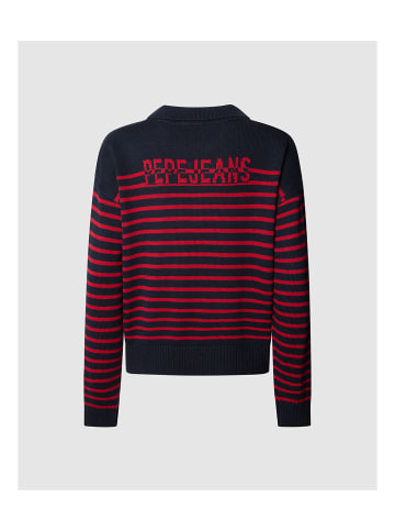 Pepe Jeans Jersey in 594-Blau/Rot