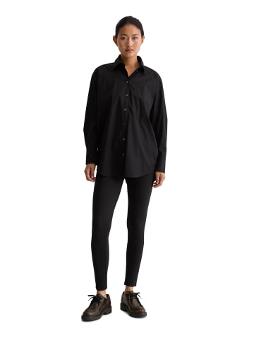 Marc O'Polo Boyfriend Hemdbluse O-Shape in Schwarz