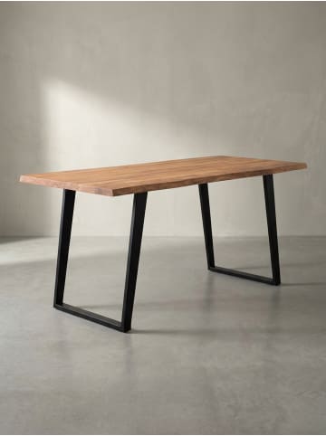 KADIMA DESIGN Esstisch Naturholz Akazie, Industrial, Baumkante, Esszimmer