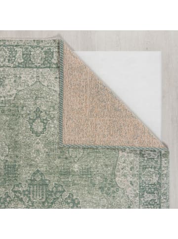 KADIMA DESIGN Vielseitiger Vintage Teppich für jeden Raum in Grün
