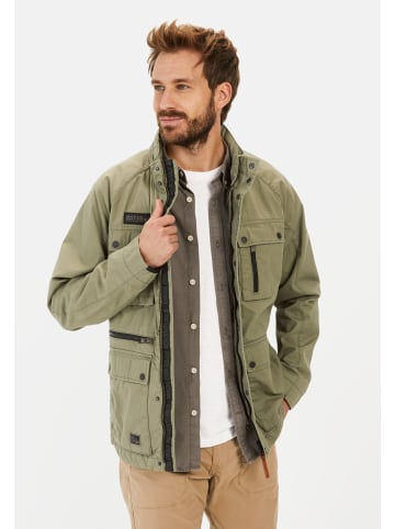 Camel Active Fieldjacket aus reiner Baumwolle in Dunkelgrün