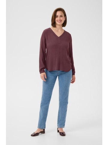 Kaffe Langarm-Bluse Amber Regular fit in Fudge