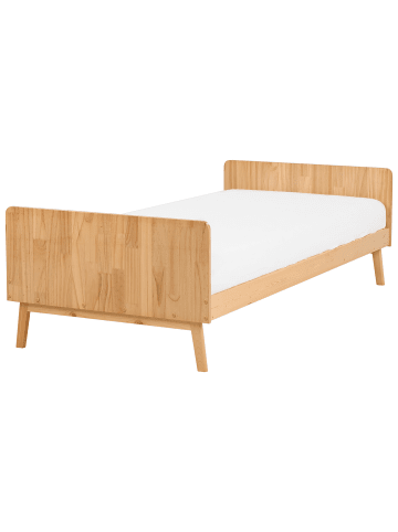 Beliani Einzelbett BONNAC in Braun - (W) 95 x (H) 60 x (L) 210 cm