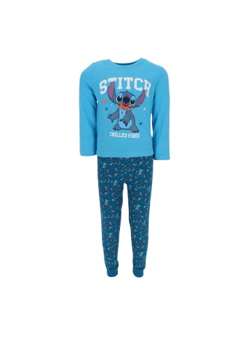 Lilo & Stitch Lilo & Stitch atmungsaktiver Pyjama Schlafanzug für in Blau