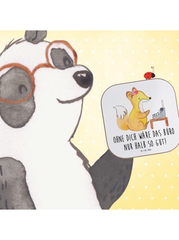 Mr. & Mrs. Panda Tischuntersetzer Sekretärin Beste mit Spruch in Weiß
