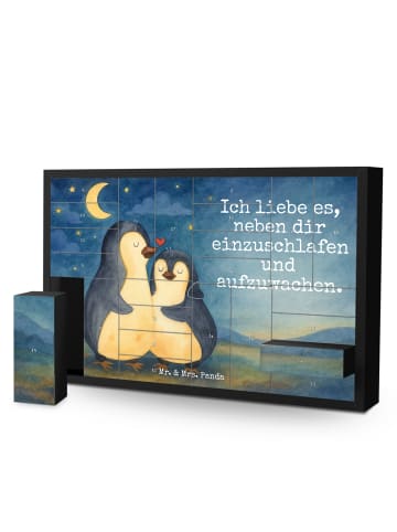 Mr. & Mrs. Panda Adventskalender Pinguine Einschlafen Design mit... in Weiß