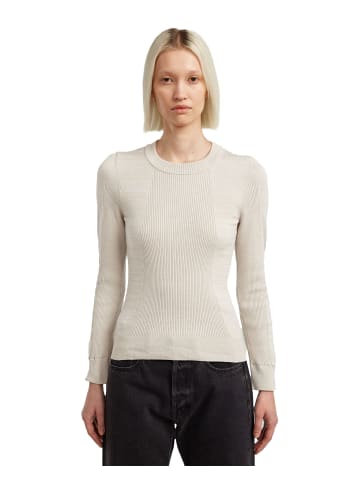 G-Star Raw 3D Biker Knit Slim Knit whitebait/dk brick