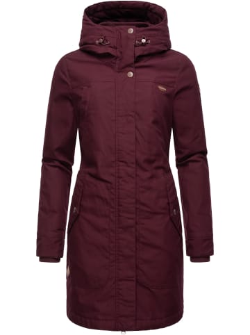 ragwear Wintermantel Jannisa in Wine Red22