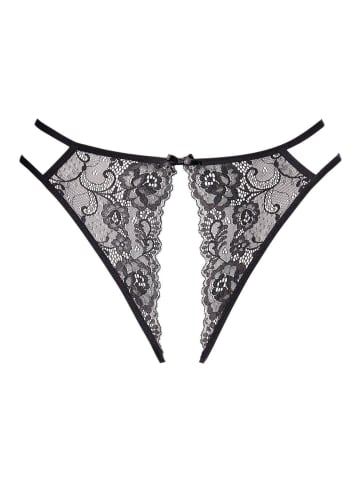 PETITE FLEUR GOLD Slip-Ouvert in schwarz