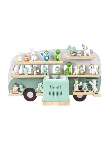 relaxdays Toniebox Regal "Bus" in Salbei - (B)62 x (H)32 x (T)13 cm