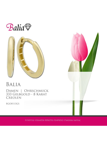 BALIA Gold 333 Damen Creolen Shine Ohrringschmuck ca. 1,5cm