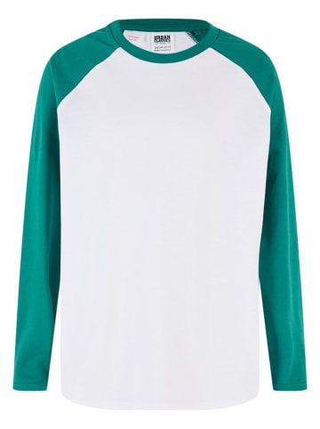 Urban Classics Longsleeves in white/green