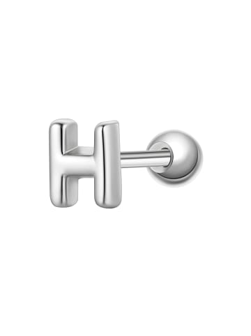 Glanzstücke München Piercing Buchstabe H aus Sterling Silber in silber