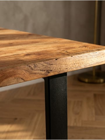 KADIMA DESIGN Esszimmertisch 120x60x76 cm Massivholz / Metall Esstisch
