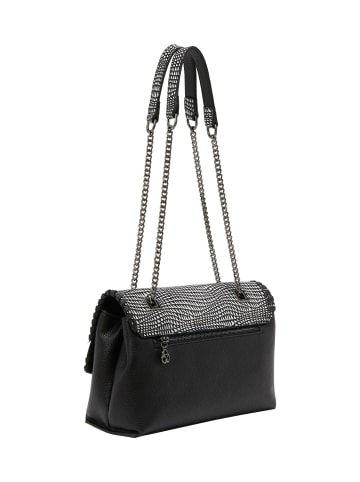 faina Women Flap Bag in Black White