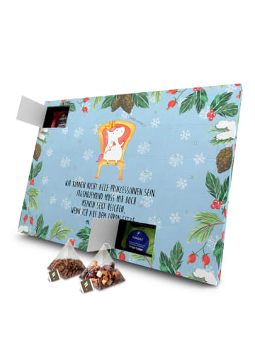 Mr. & Mrs. Panda Tee Adventskalender Einhorn König mit Spruch in Eisblau