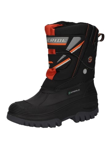 Spirale Kinder-Winterstiefel Frodo gefüttert in schwarz/orange in schwarz/orange