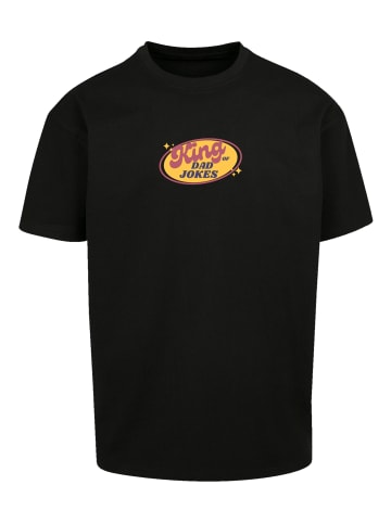 F4NT4STIC Heavy Oversize T-Shirt King of Dad Jokes Witziges Vatertagsmotiv in schwarz