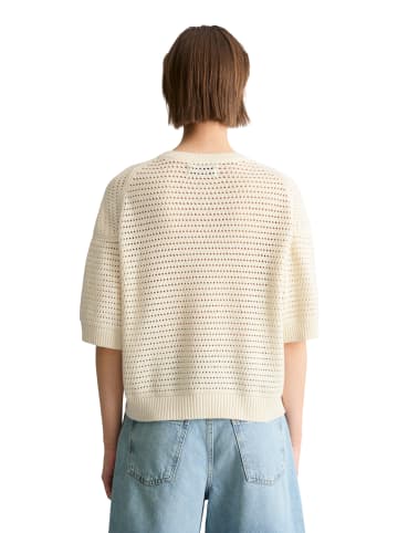 Marc O'Polo DENIM Kurzarm-Pullover relaxed in Creamy White