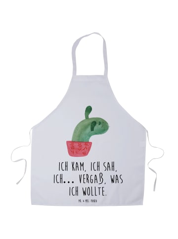 Mr. & Mrs. Panda Kochschürze Kaktus Mama mit Spruch in Weiß