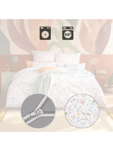 Estella Mako-Satin Bettwäsche + Gratis-Kissenbezug 40x80 cm in bunt