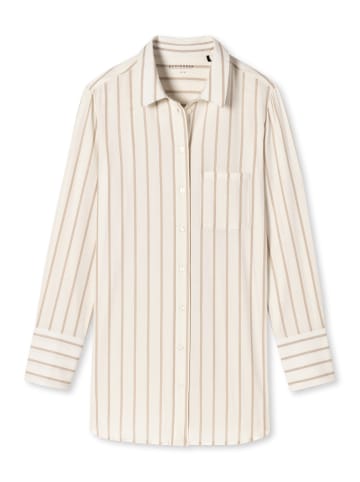 Schiesser Sleepshirt Langarm Selected Premium in Off-White