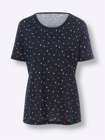 Sieh an! Freizeitshirt in marine-bedruckt