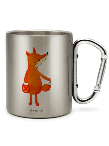 Mr. & Mrs. Panda Campingbecher Fuchs Laterne ohne Spruch in Silber