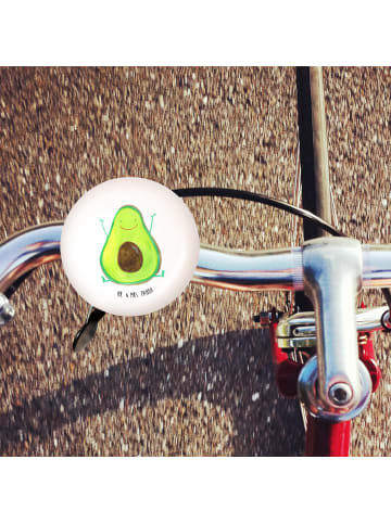 Mr. & Mrs. Panda Klingel Für Fahrrad Avocado Glücklich ohne Spruch in Weiß