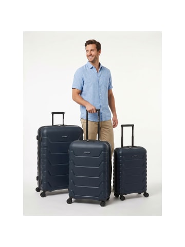 Smartbox Edition 01 4 Rollen Kofferset 3-teilig mit Dehnfalte in navy
