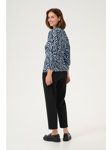 Kaffe T-shirt KAivanna Regular fit in Blue / Black graphic