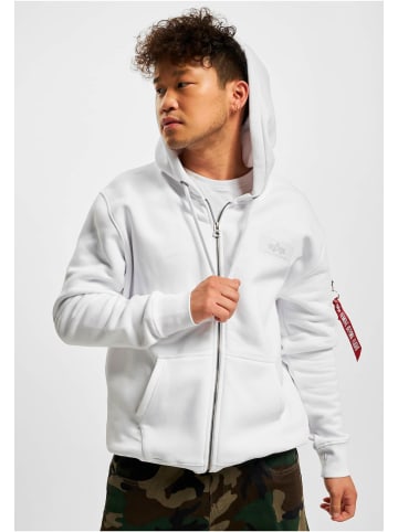 Alpha Industries Alpha Industries Zip-Kapuzenpullover in white