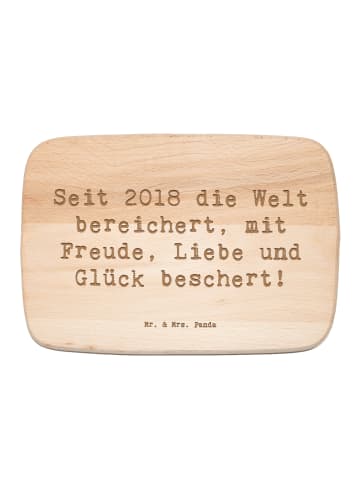 Mr. & Mrs. Panda Holzbrettchen Spruch 2018 Geburtstag mit Spruch in Transparent