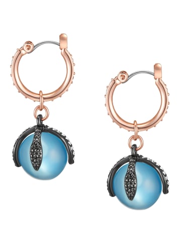Lulu & Jane Creolen aus Metall-Legierung verziert mit Kristallen von Swarovski® in roségold