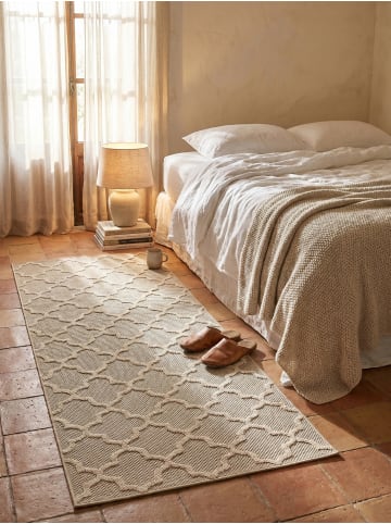 KADIMA DESIGN Teppich Outdoor Waschbar Skandinavisch IMST Strapazierfähig Balkon in Beige