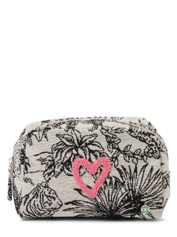 Codello Kosmetiktasche in schwarz weiß - 0001
