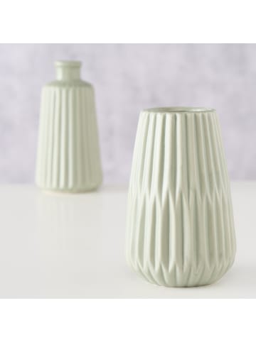 Boltze Vase Esko 2er-Set in hellgrün