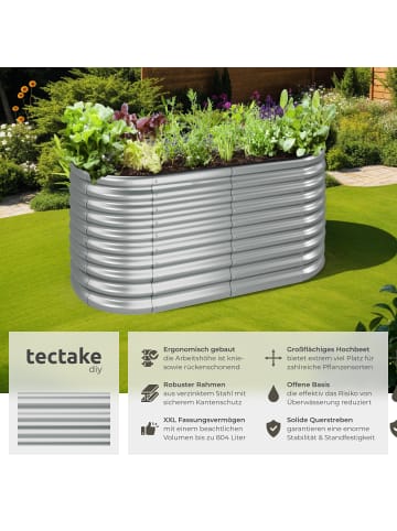 tectake Pflanzbeet, Maße: 160 x 80 x 80 cm, 804 Liter Fassungsvermögen