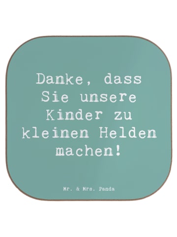 Mr. & Mrs. Panda Tassen Untersetzer Spruch Erzieher Heldenmacher... in Meeresbrise