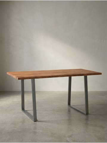 KADIMA DESIGN Esszimmertisch 140x80x76 cm Massivholz / Metall Esstisch