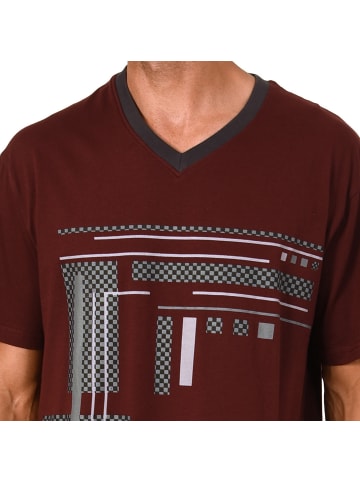 NORMANN Single-Jersey Nachthemd in rubin