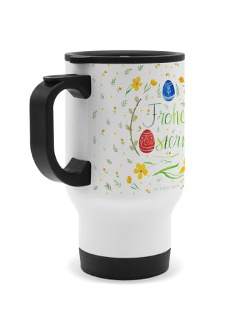 Mr. & Mrs. Panda Kaffeebecher To Go Ostern Frohe Ostern mit Spruch in Weiß