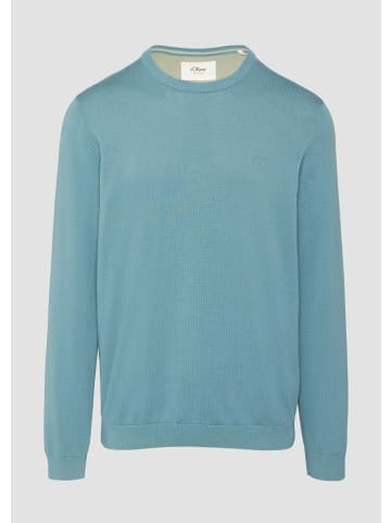 s.Oliver Strickpullover in 6343_türkisblau