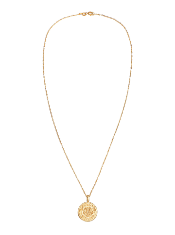 Elli Halskette 925 Sterling Silber Kreis, Ornament in Gold