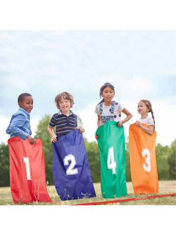 relaxdays 4x Hüpfsäcke Kinder in Bunt