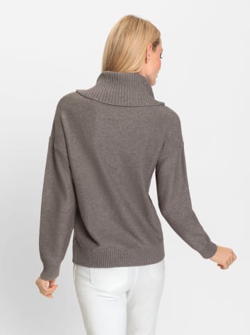 Heine Rollkragenpullover in dunkeltaupe-meliert